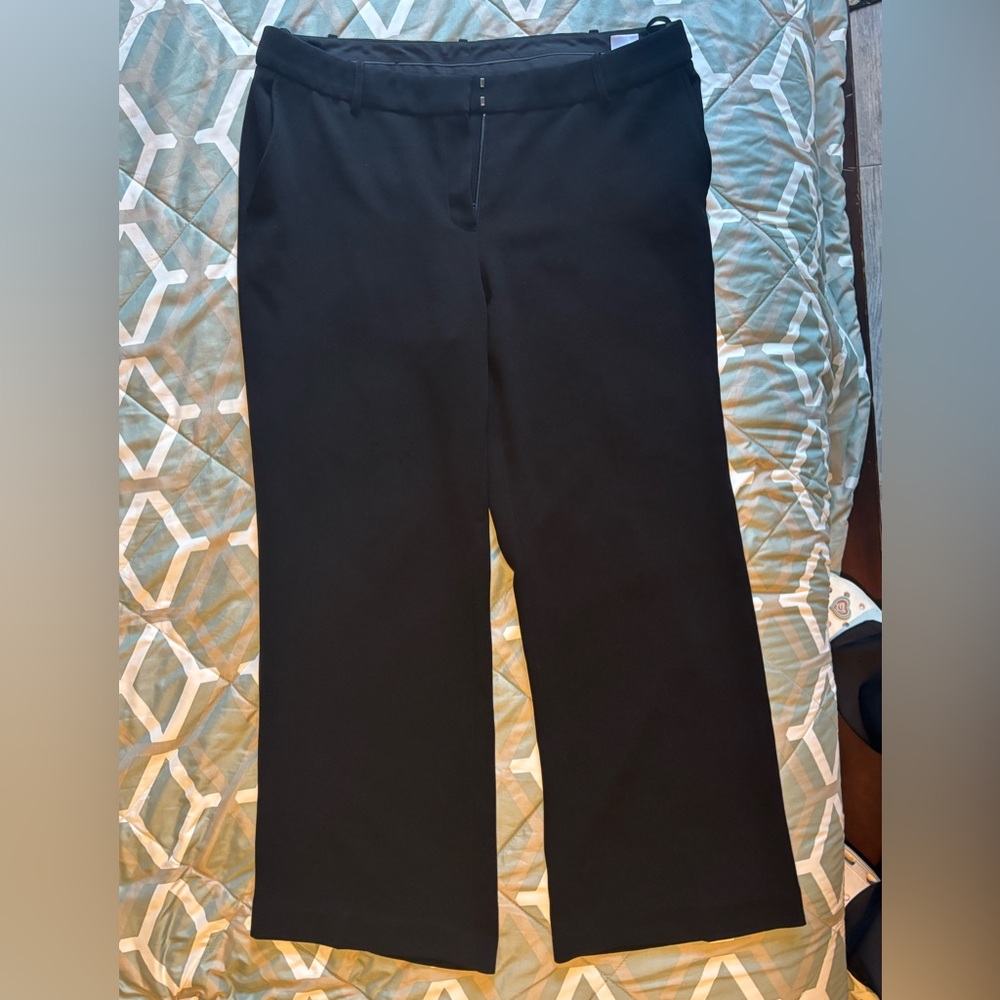 Jones New York Black Wide-Leg Dress Pants